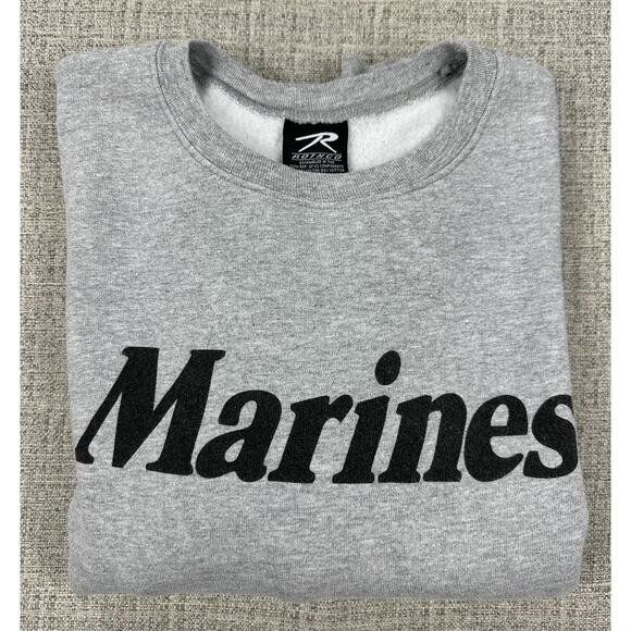 Rothco Marines Sweatshirt Mens XL Crewneck Pullover USMC Military Fleece Warm - Picture 12 of 12